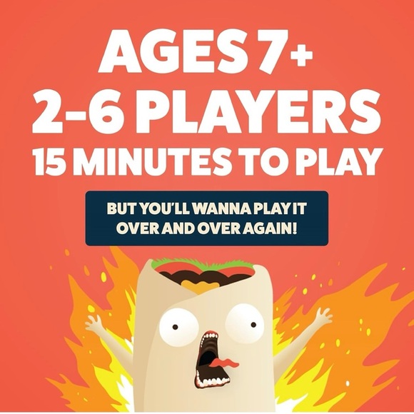 NEW Throw Throw Burrito Dodgeball Card Game Night Gift Family Kids Teens Ages 7+ - Picture 7 of 14